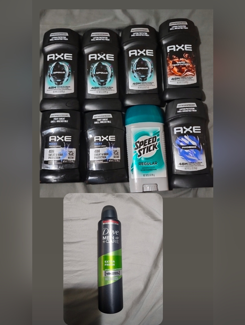 9 AXE & Speed Stick Men's Antiperspirant/Deodorant Bundle - Black & Teal